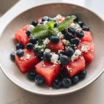 Refreshing Summer Delight Watermelon Blueberry Feta Salad - Featured Image