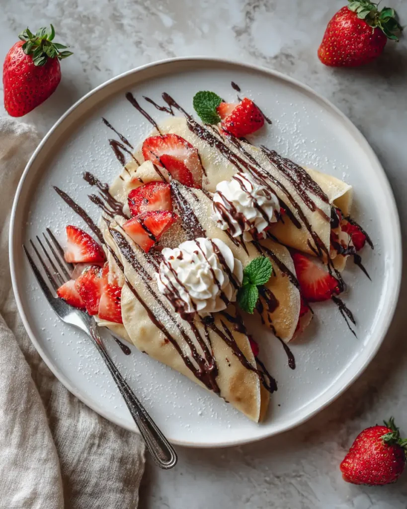 Indulge in the Ultimate Strawberry & Chocolate Crepe Masterpiece - Featured Image