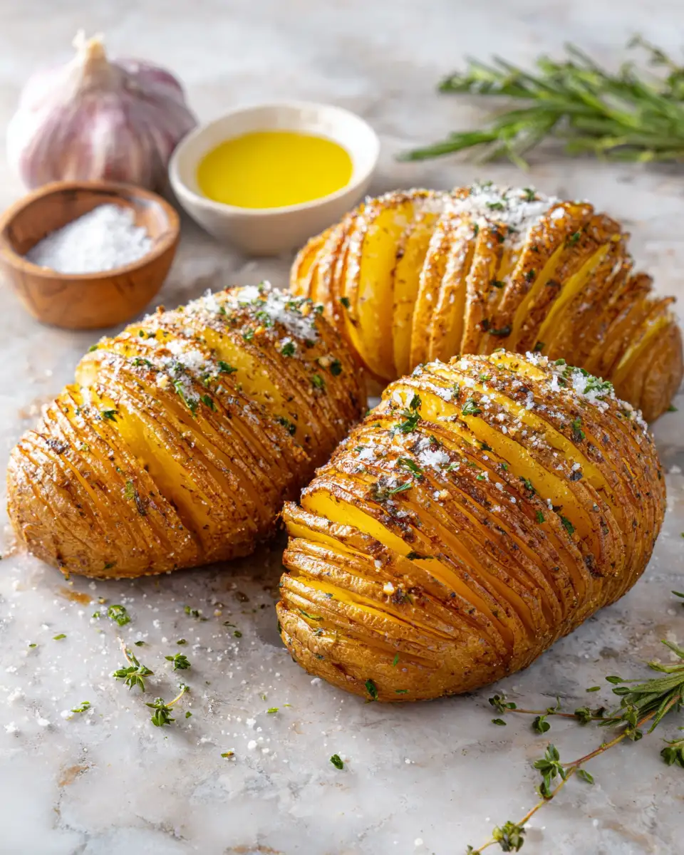 Ingredients for Crispy Perfect Air Fryer Hasselback Potatoes Your New Favorite Side