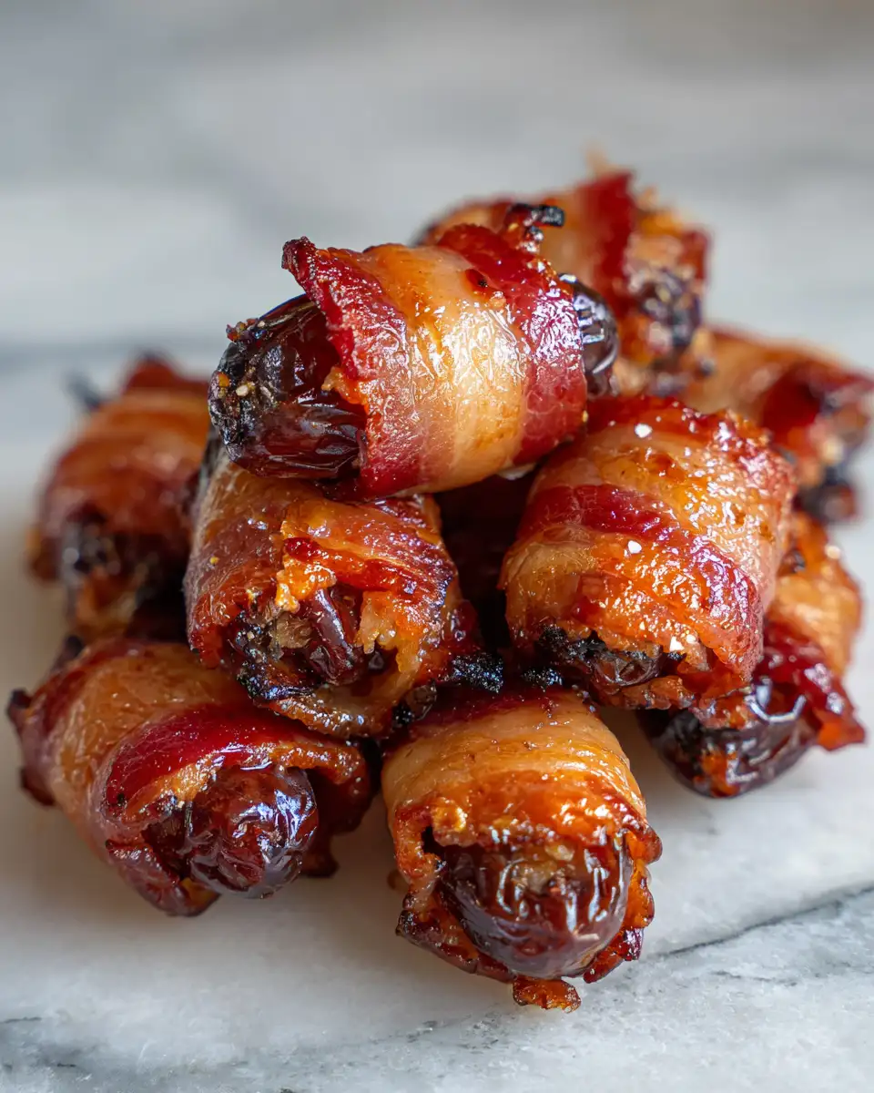 Final dish - Irresistible Bacon Wrapped Dates The Perfect Sweet and Savory Snack