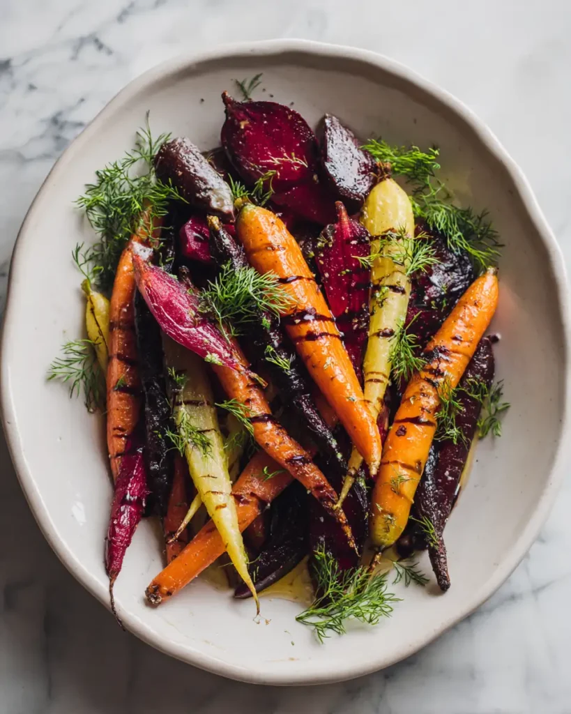 Sweet and Savory Beets and Carrots with Balsamic Glaze - Featured Image
