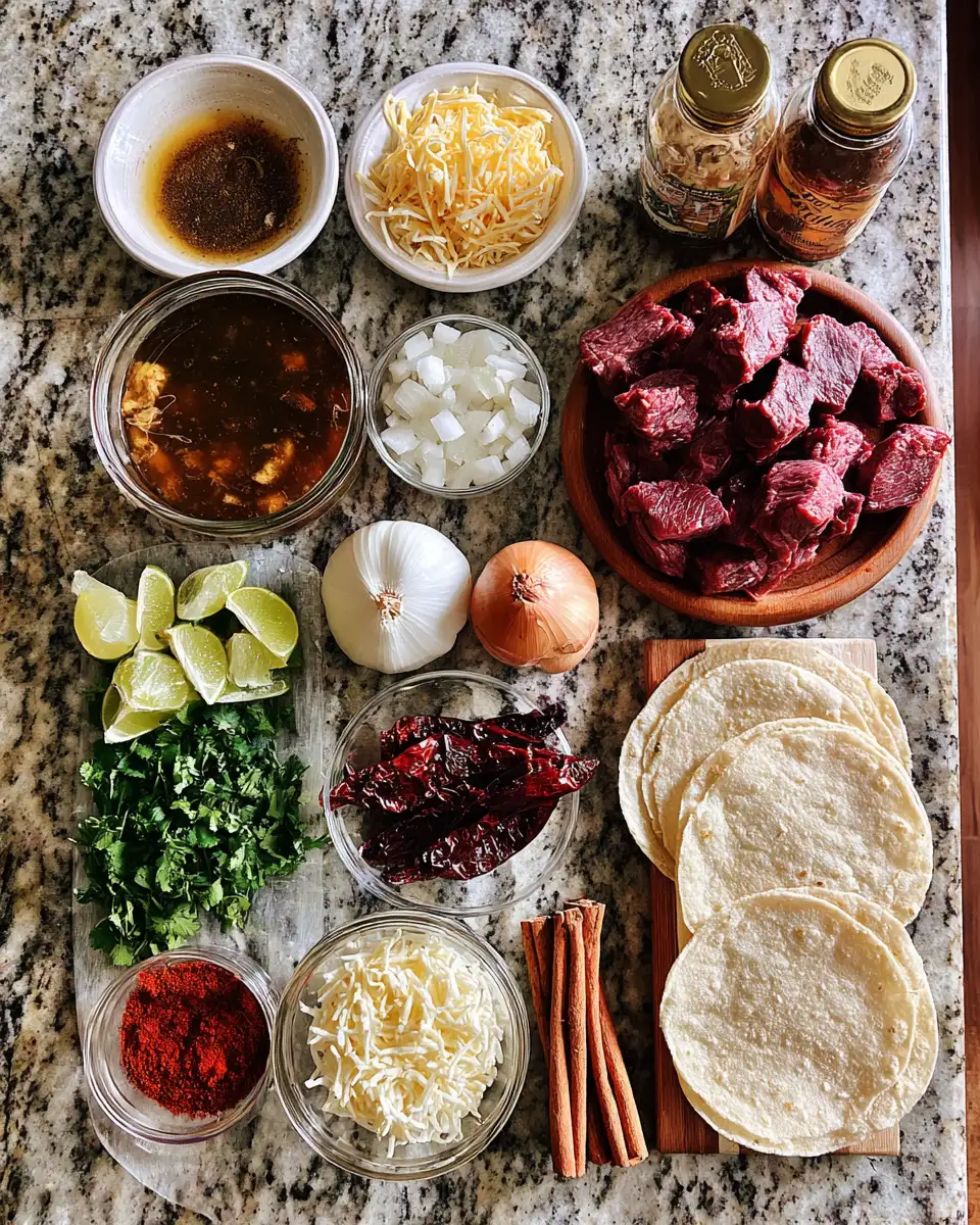 Ingredients for Irresistible Birria Tacos The Ultimate Guide to Flavorful Mexican Street Food
