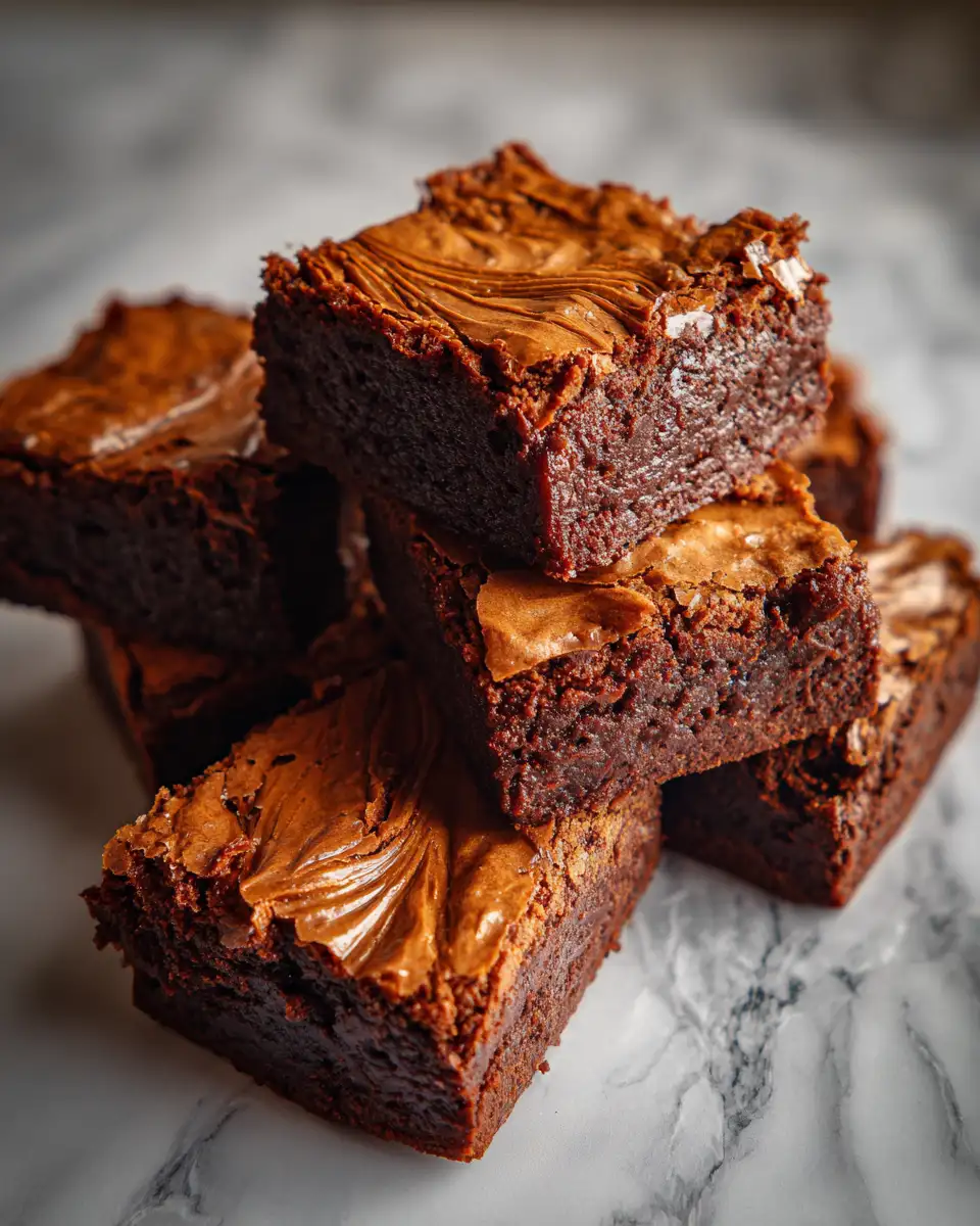 Final dish - Irresistible Biscoff Cookie Butter Brownies You Need to Try Today
