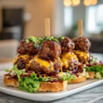 Savor the Flavor: Bourbon BBQ Bacon Cheeseburger Meatballs Explosion - Featured Image
