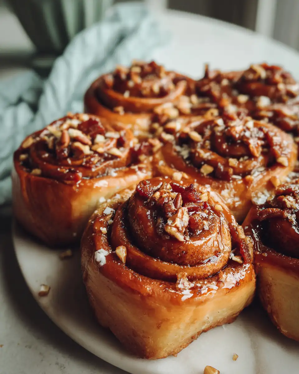 Irresistible Bourbon Maple Bacon Cinnamon Rolls That Will Sweeten Your Day - Featured Image