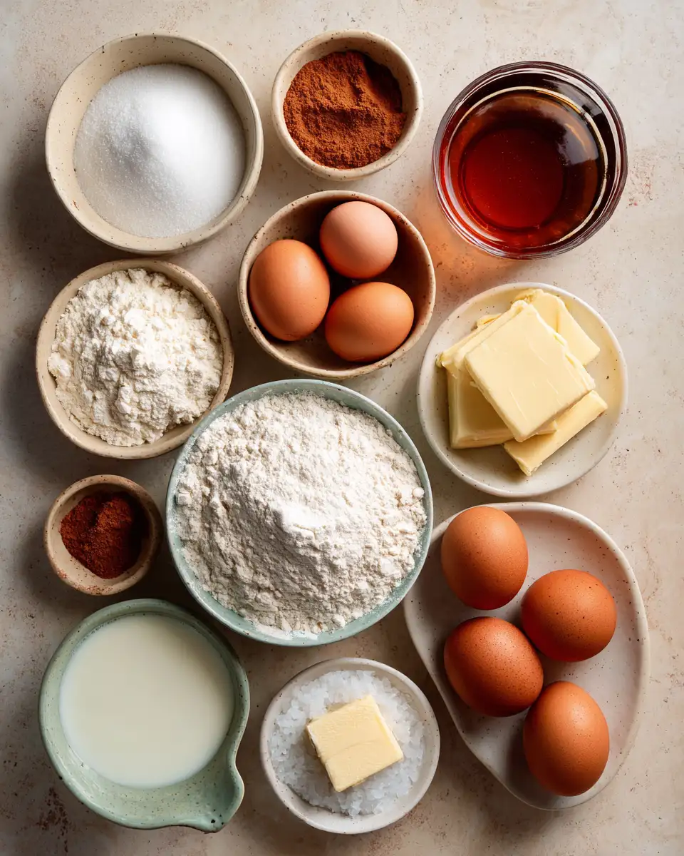 Ingredients for Irresistible Bourbon Maple Bacon Cinnamon Rolls That Will Sweeten Your Day