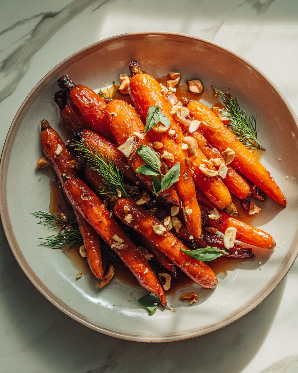 Final dish - Sweet and Savory Bliss How to Make Irresistible Brown Butter Maple Glazed Carrots