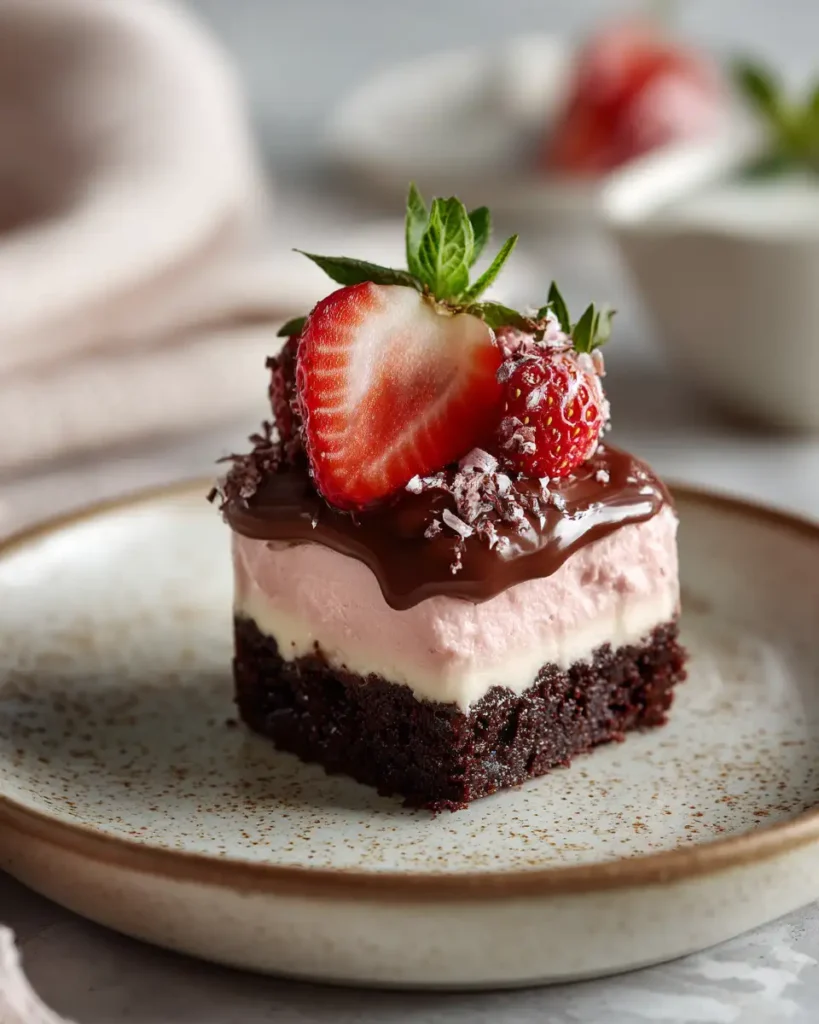 Decadent Brownie Choco Strawberry Mousse Bliss - Featured Image