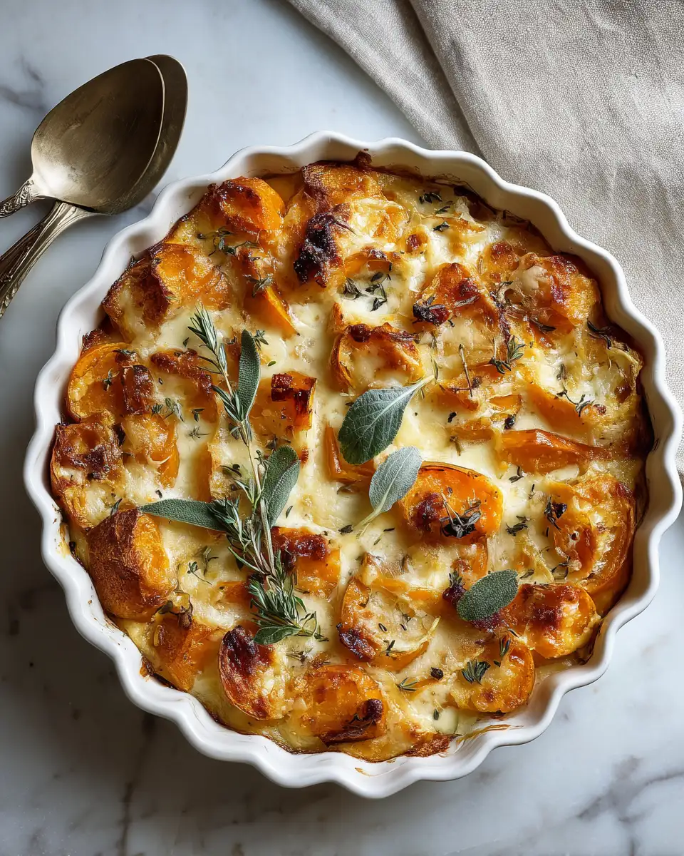 Final dish - Deliciously Cozy Butternut Squash Apple Bake Perfect for Fall