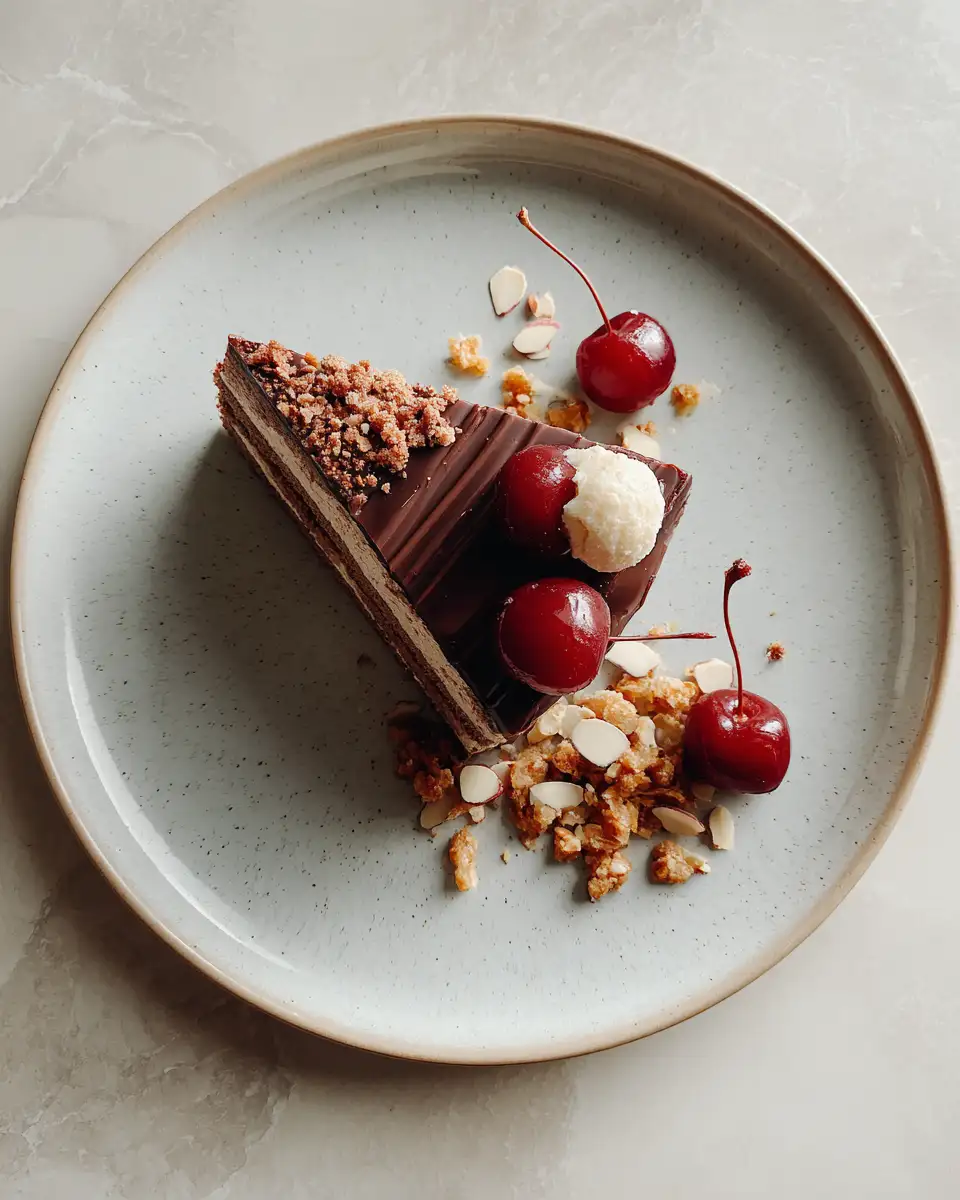 Final dish - Heavenly Delight: Indulge in Cake Cerises & Amandes