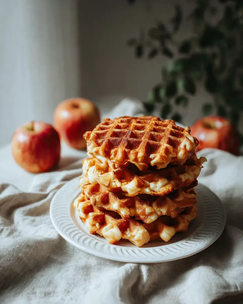 Golden Delight: Discover the Magic of Caramelized Apple Waffle Pastries - Featured Image