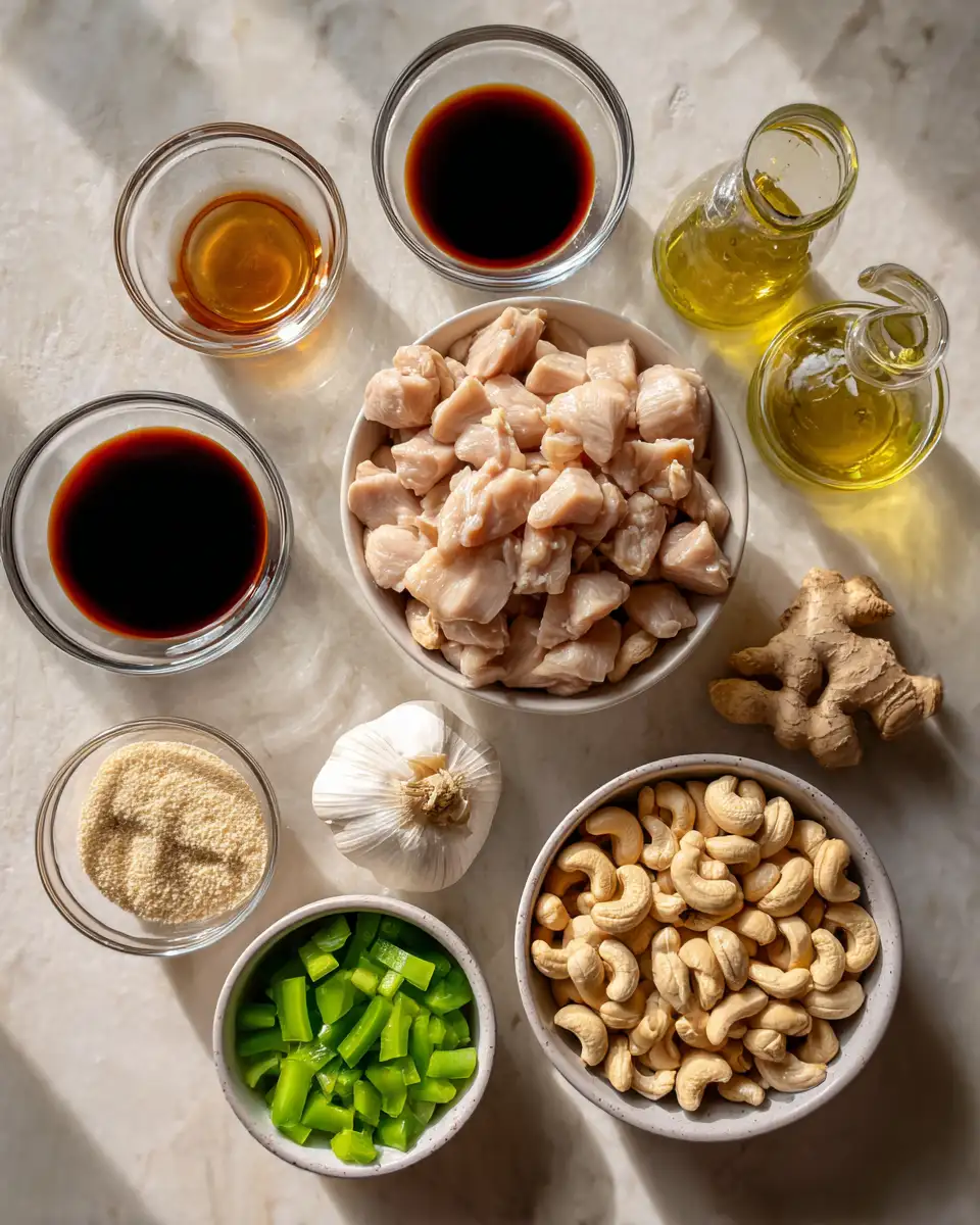 Ingredients for Delicious Cashew Chicken Recipe That Will Make Your Taste Buds Dance