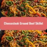 Ultimate Cheesesteak Ground Beef Skillet Recipe to Satisfy Your Cravings