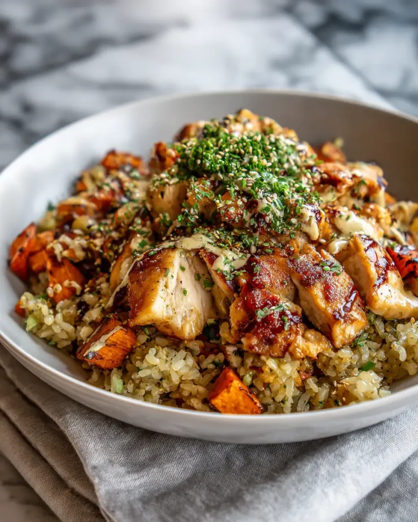 Delicious Chicken and Sweet Potato Rice Bowl Recipe You Need to Try - Featured Image