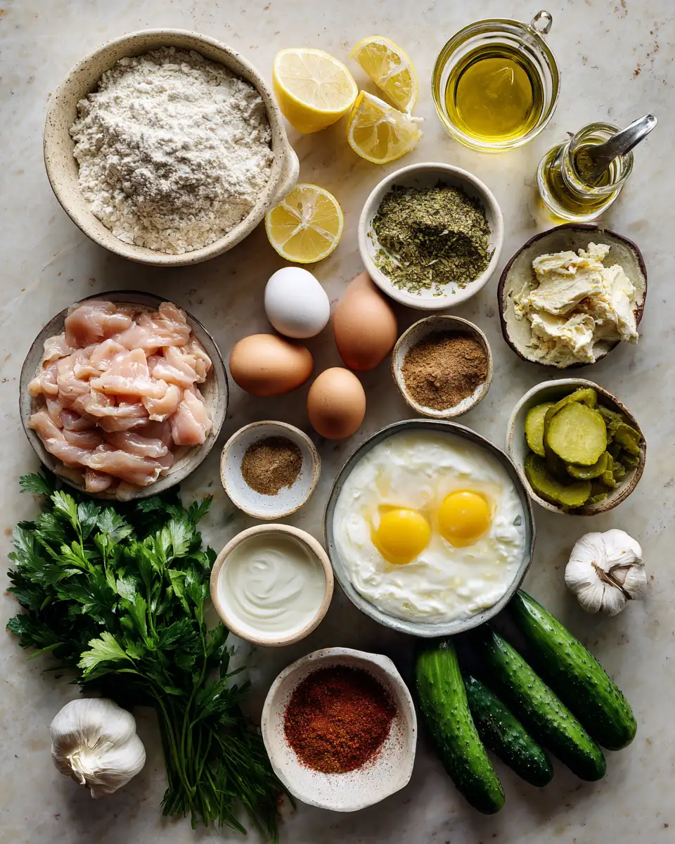 Ingredients for irresistible Chicken Crepes Shawarma for every Shawarma lover