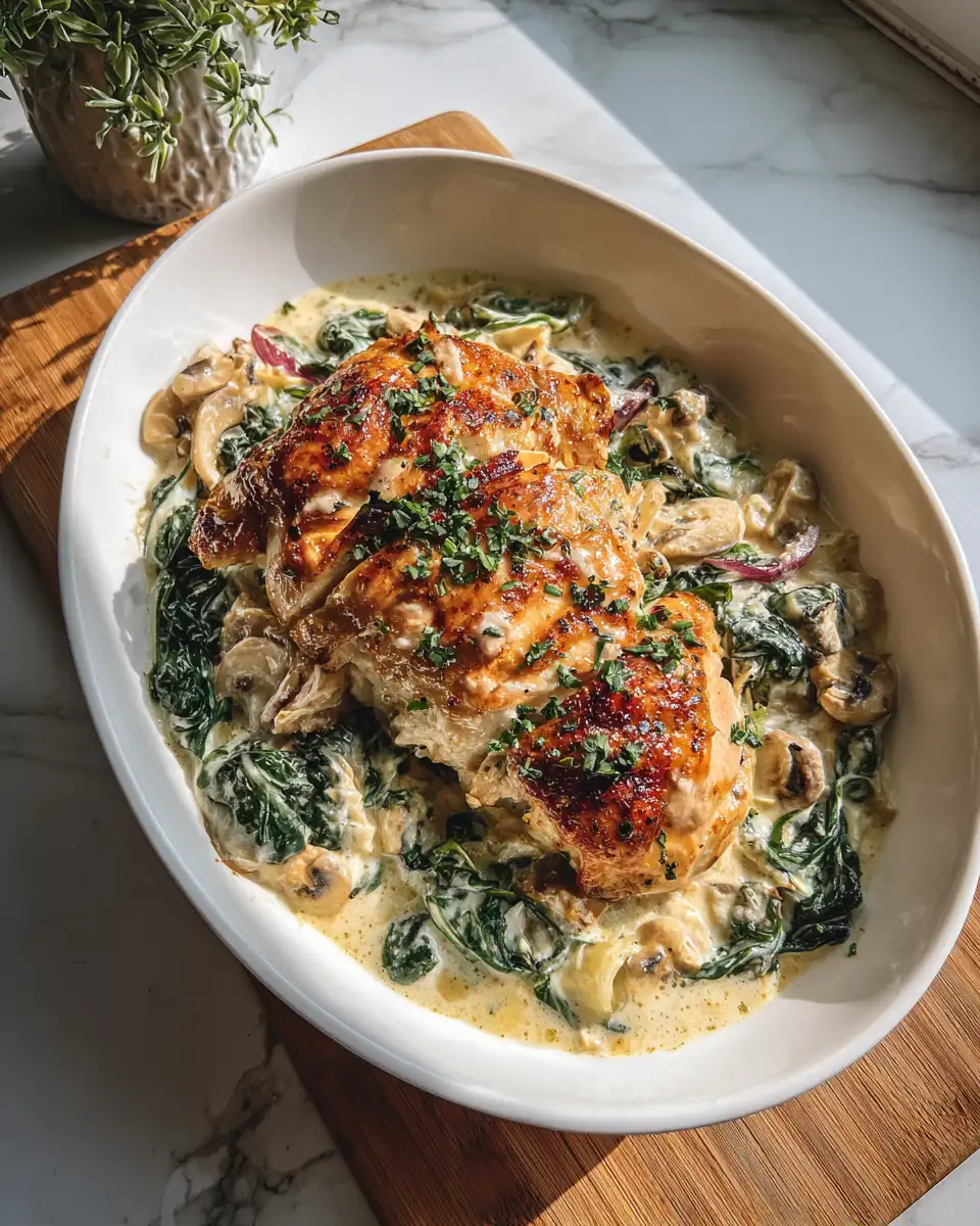 Final dish - Creamy Chicken Florentine Bake Your New Favorite Comfort Food