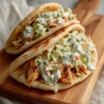 Delicious Chicken Pitas with Creamy Herby Ranch Slaw Your New Favorite Sandwich - Featured Image
