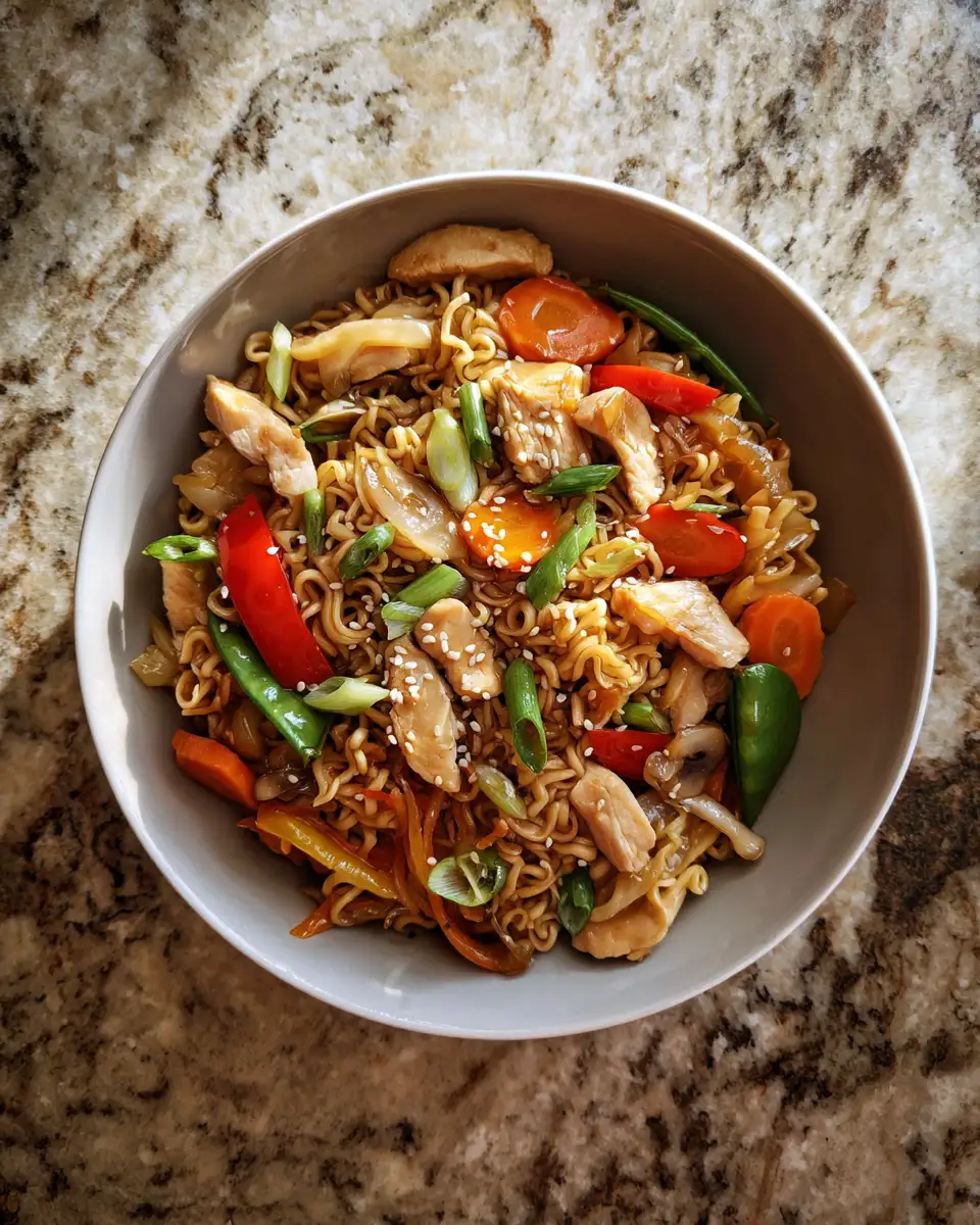 Ingredients for Delicious Chicken Ramen Stir-Fry Your New Favorite Weeknight Dinner