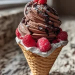 Indulge Your Sweet Tooth with the Ultimate Chocolate Berry Swirl Waffle Cone Bowl Lover Delight - Featured Image