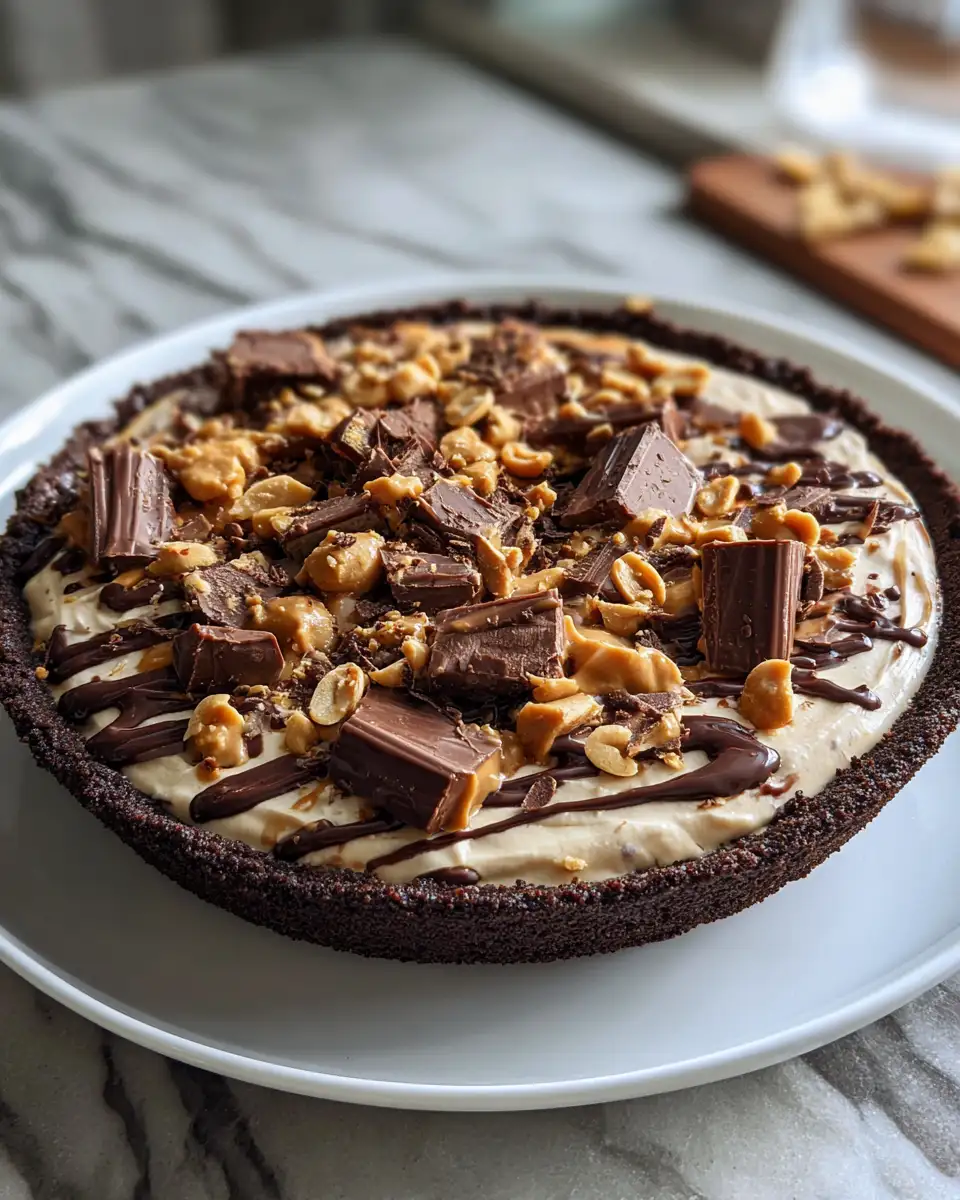 Final dish - Decadent Delight: Dive into the Ultimate Chocolate Peanut Butter Pie