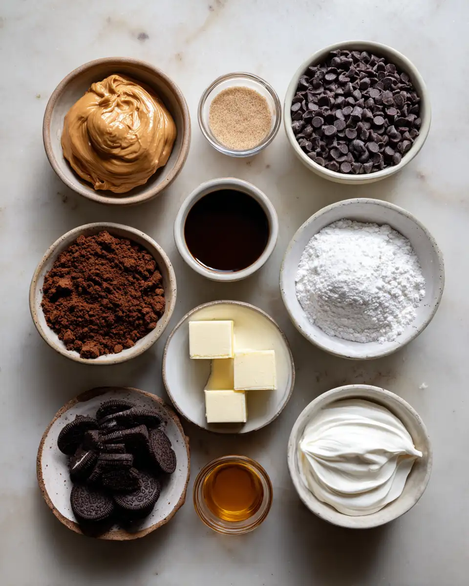 Ingredients for Decadent Delight: Dive into the Ultimate Chocolate Peanut Butter Pie