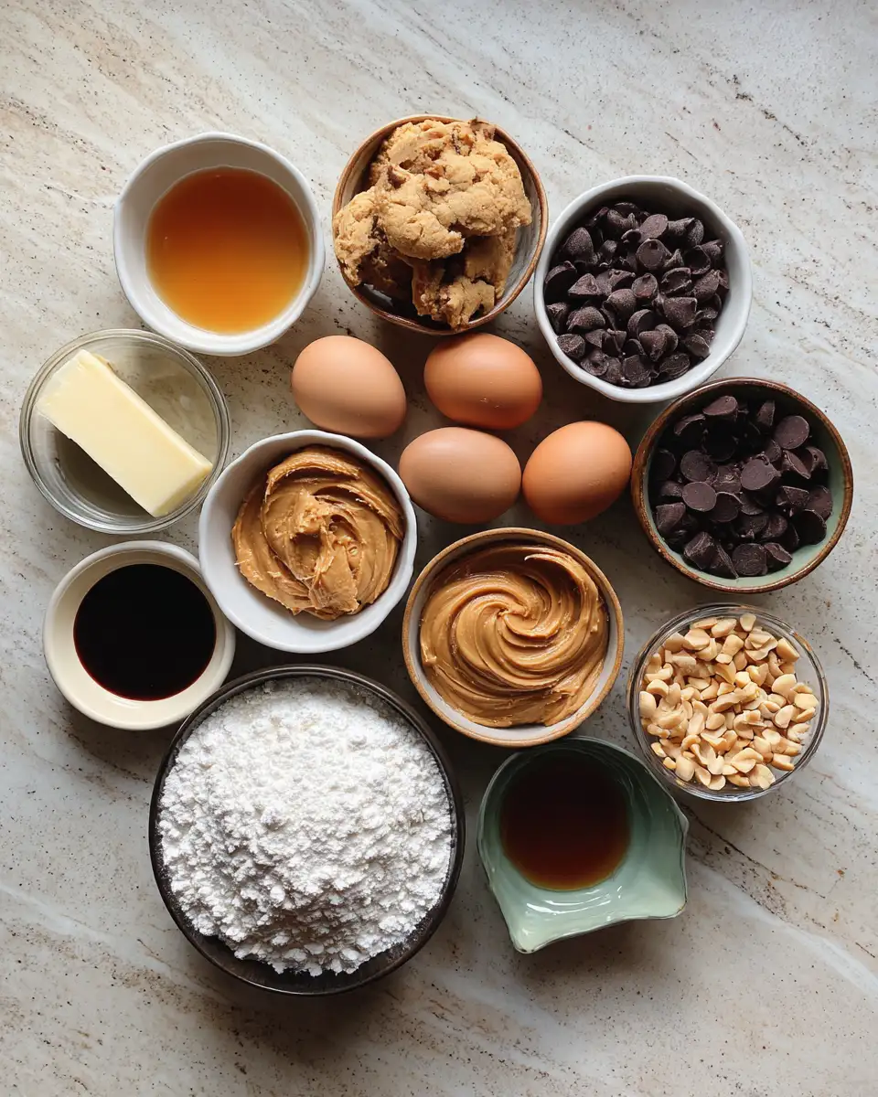 Ingredients for Indulge in the Ultimate Chocolate Peanut Butter Ruckus Experience