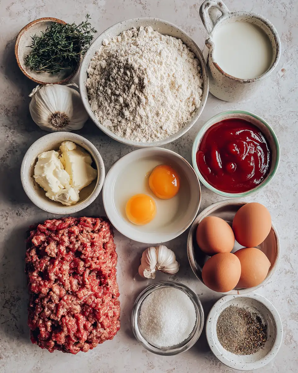 Ingredients for The Ultimate Guide to Making the Perfect Classic Meatloaf