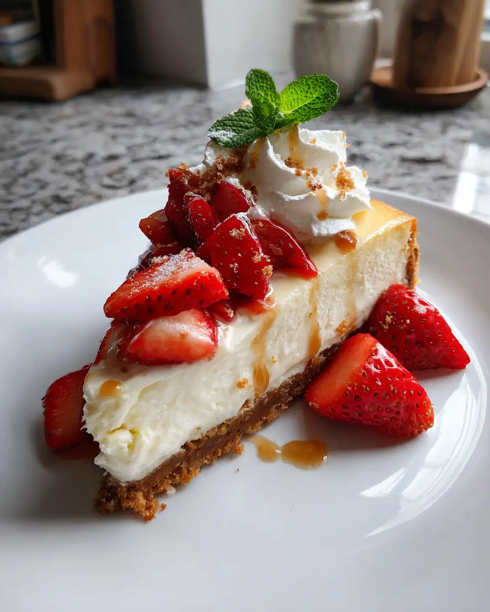 Final dish - Indulge in the Ultimate Classic New York Cheesecake Experience