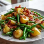 Hearty Country Ranch Green Beans and Potatoes with Crispy Bacon - Featured Image