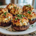 Delicious Crab Stuffed Portobello Mushrooms Your New Favorite Appetizer - Featured Image