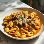 Indulge in the Ultimate Comfort Food Creamy Beef and Shells Recipe - Featured Image