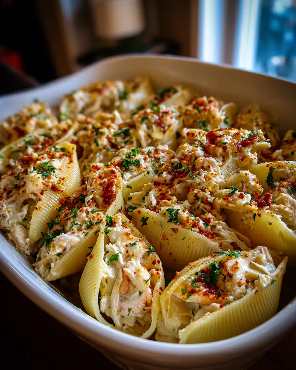 Ingredients for Irresistible Creamy Cajun Chicken Stuffed Shells a Flavor Explosion