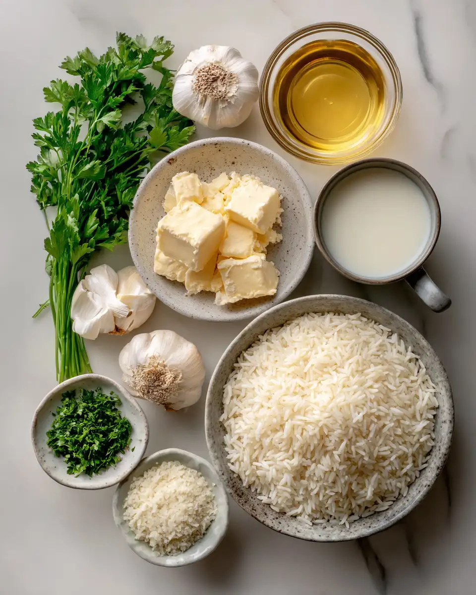 Ingredients for Irresistibly Delicious Creamy Parmesan Rice Recipes to Satisfy Your Cravings