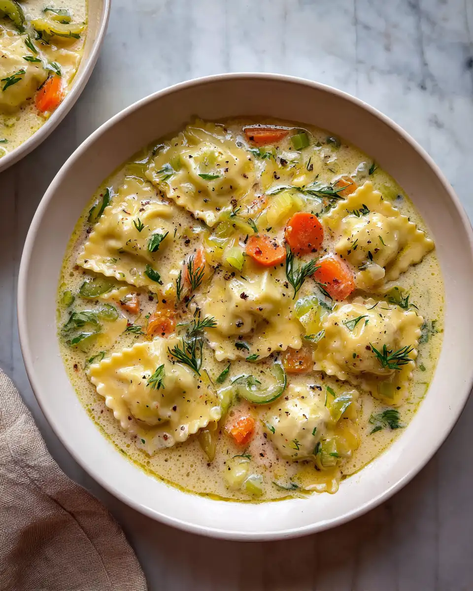 Warm Your Soul with Deliciously Creamy Ravioli Soup - Featured Image