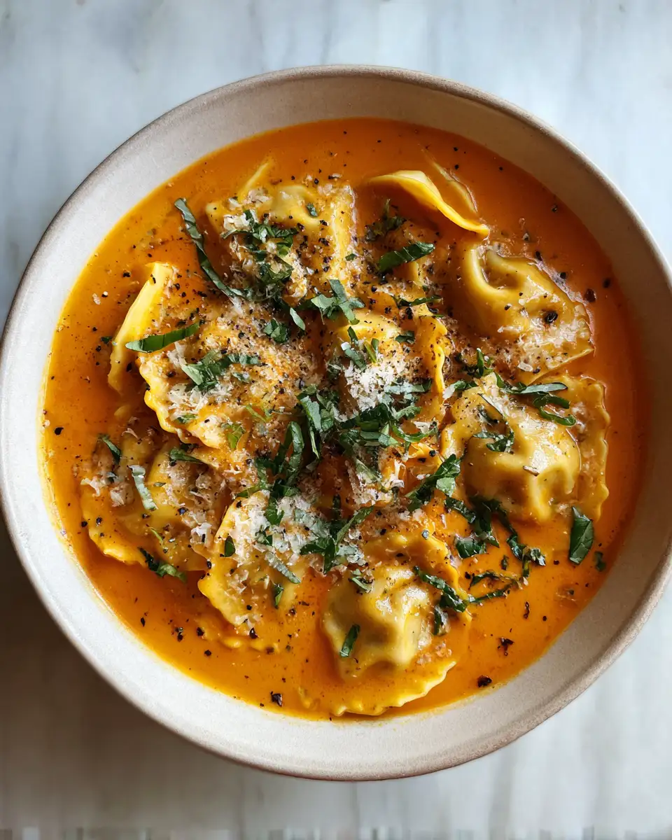 Final dish - Warm Your Soul with Deliciously Creamy Ravioli Soup