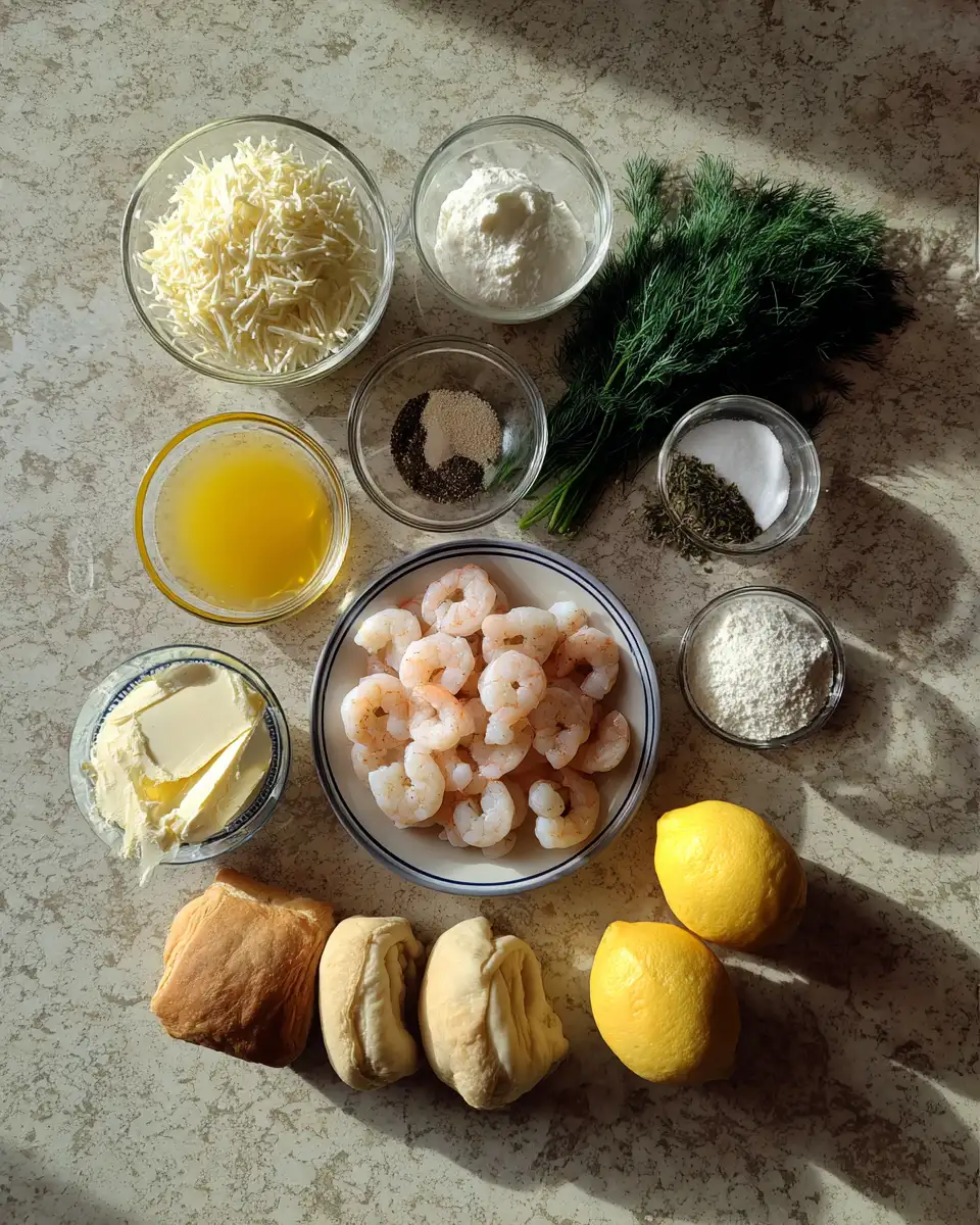 Ingredients for Indulge in Decadence with Creamy Shrimp Cheese Rolls