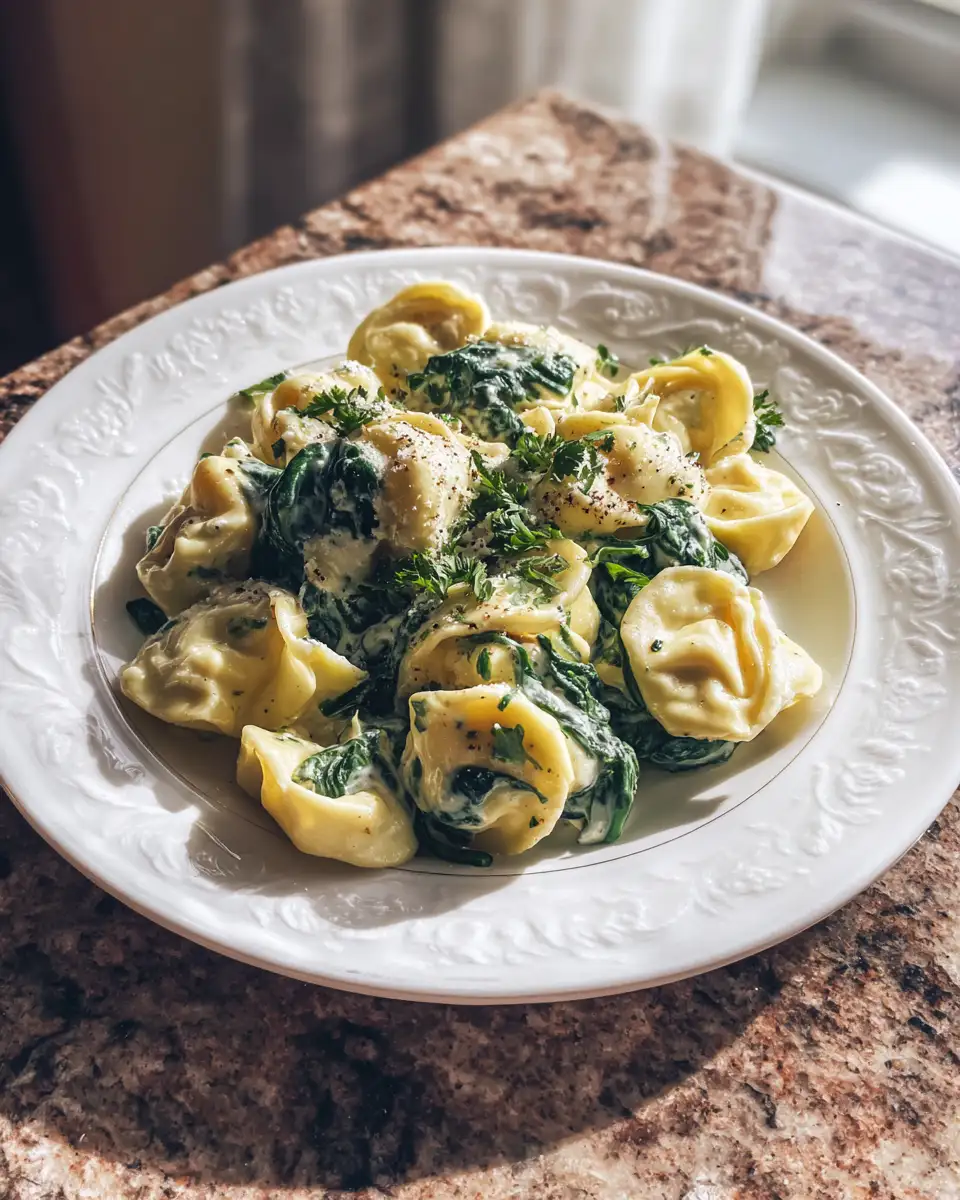 Creamy Tortellini with Spinach the Ultimate Comfort Food Delight - Featured Image