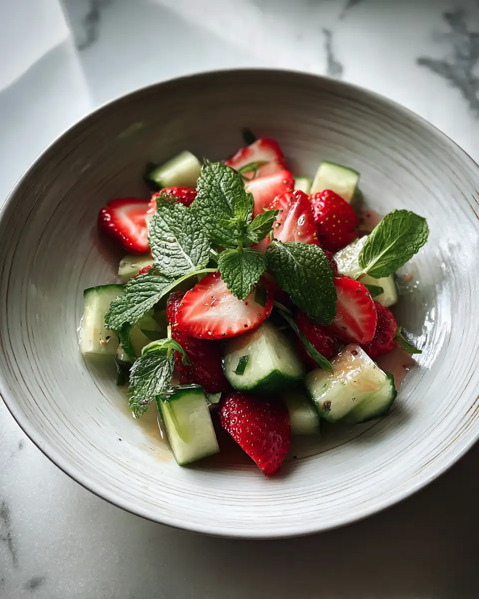 Discover the Freshness of Crisp Cucumber Strawberry Salad - Featured Image