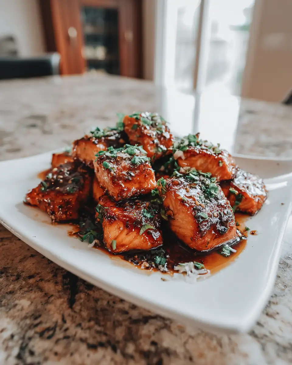 Final dish - Irresistibly Crispy Bang Bang Salmon Bites That Will Make Your Taste Buds Dance