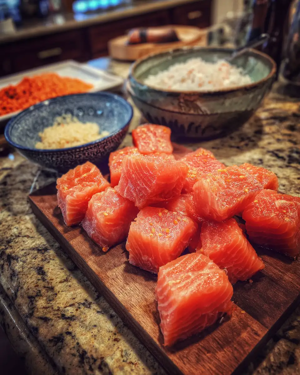 Ingredients for Irresistibly Crispy Bang Bang Salmon Bites That Will Make Your Taste Buds Dance