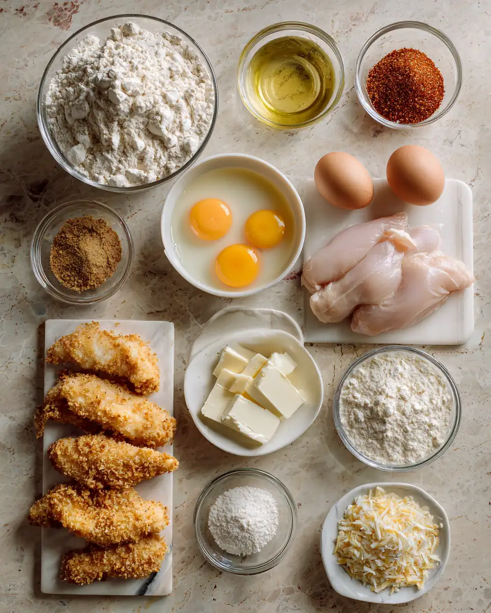 Ingredients for Ultimate Crispy Chicken Tenders Lover's Guide to Perfectly Crunchy Bites