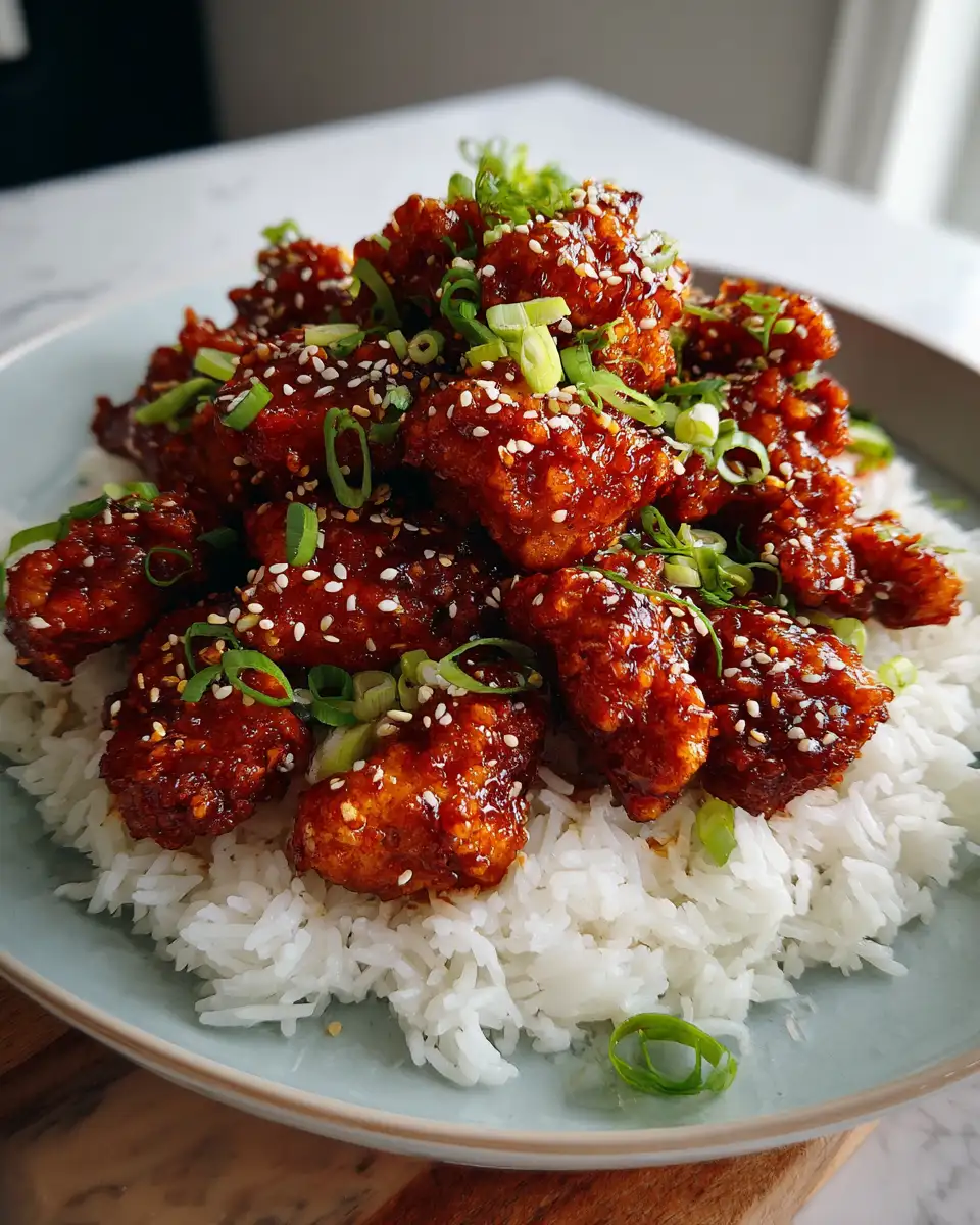 Final dish - Irresistible Crispy Chinese Honey Garlic Chicken Recipe to Satisfy Your Cravings