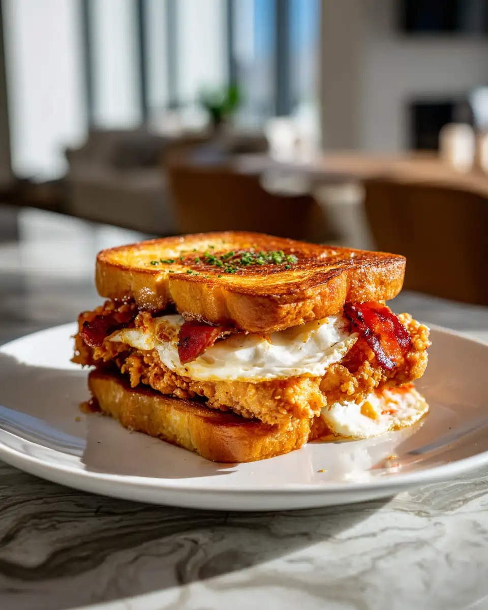 Crispy French Toast Fried Chicken Sandwich: A Breakfast Delight - Featured Image