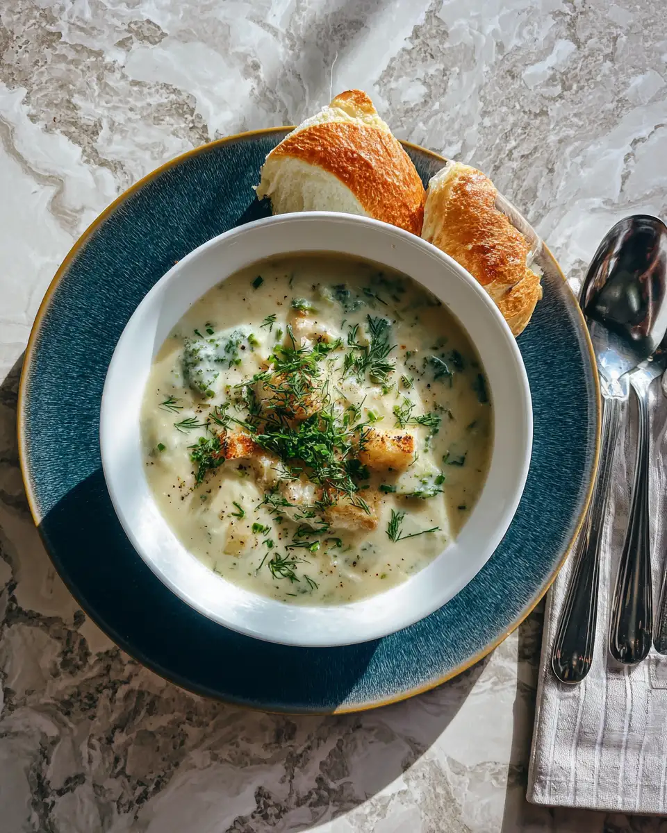 Final dish - Creamy Comfort in a Bowl Easy Broccoli Cheese Soup