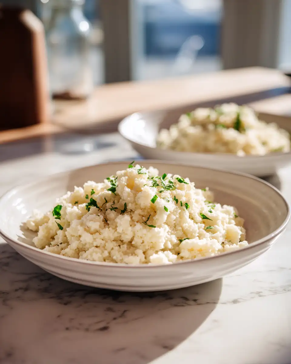 Creamy and Delicious Easy Cheesy Cauliflower Rice Recipe - Featured Image