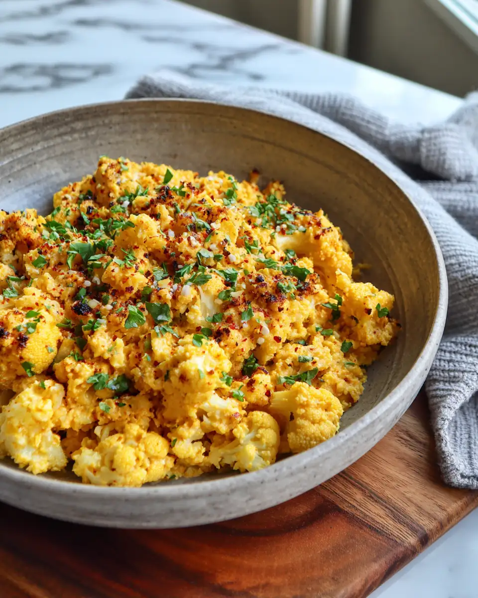 Final dish - Creamy and Delicious Easy Cheesy Cauliflower Rice Recipe