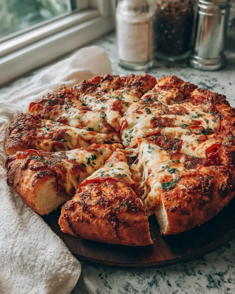 Discover the Epic Stuffed Crust Pizza with the Ultimate Cheese Pull - Featured Image