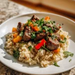 Irresistible Garlic Butter Beef and Rice Skillet for Every Lover of Delicious One-Pan Meals - Featured Image