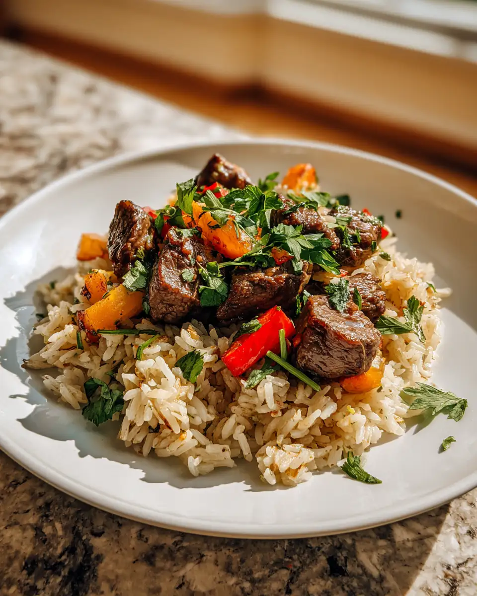 Irresistible Garlic Butter Beef and Rice Skillet for Every Lover of Delicious One-Pan Meals - Featured Image