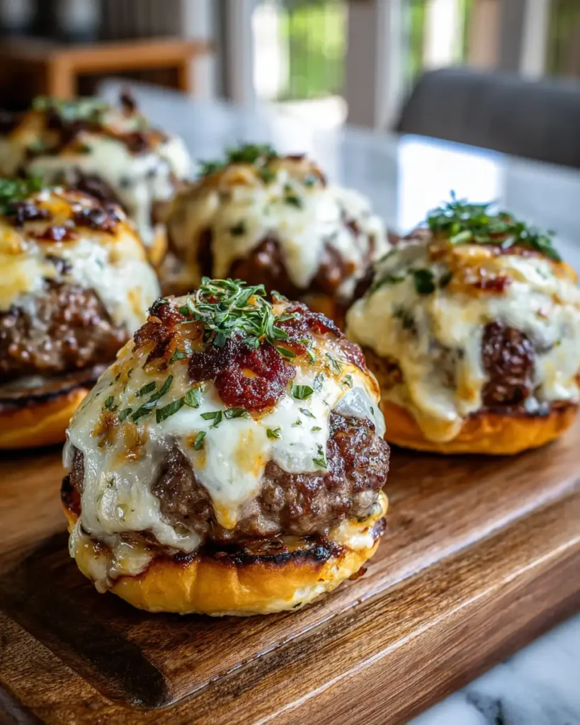 Irresistible Garlic Parmesan Cheeseburger Bombs That Will Blow Your Mind - Featured Image
